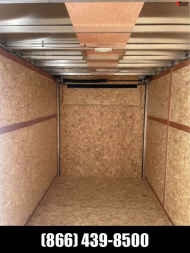 New 2024 6x12 Enclosed Aluminum Trailer with rear spoiler