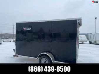 New 2024 6x12 Enclosed Aluminum Trailer with rear spoiler