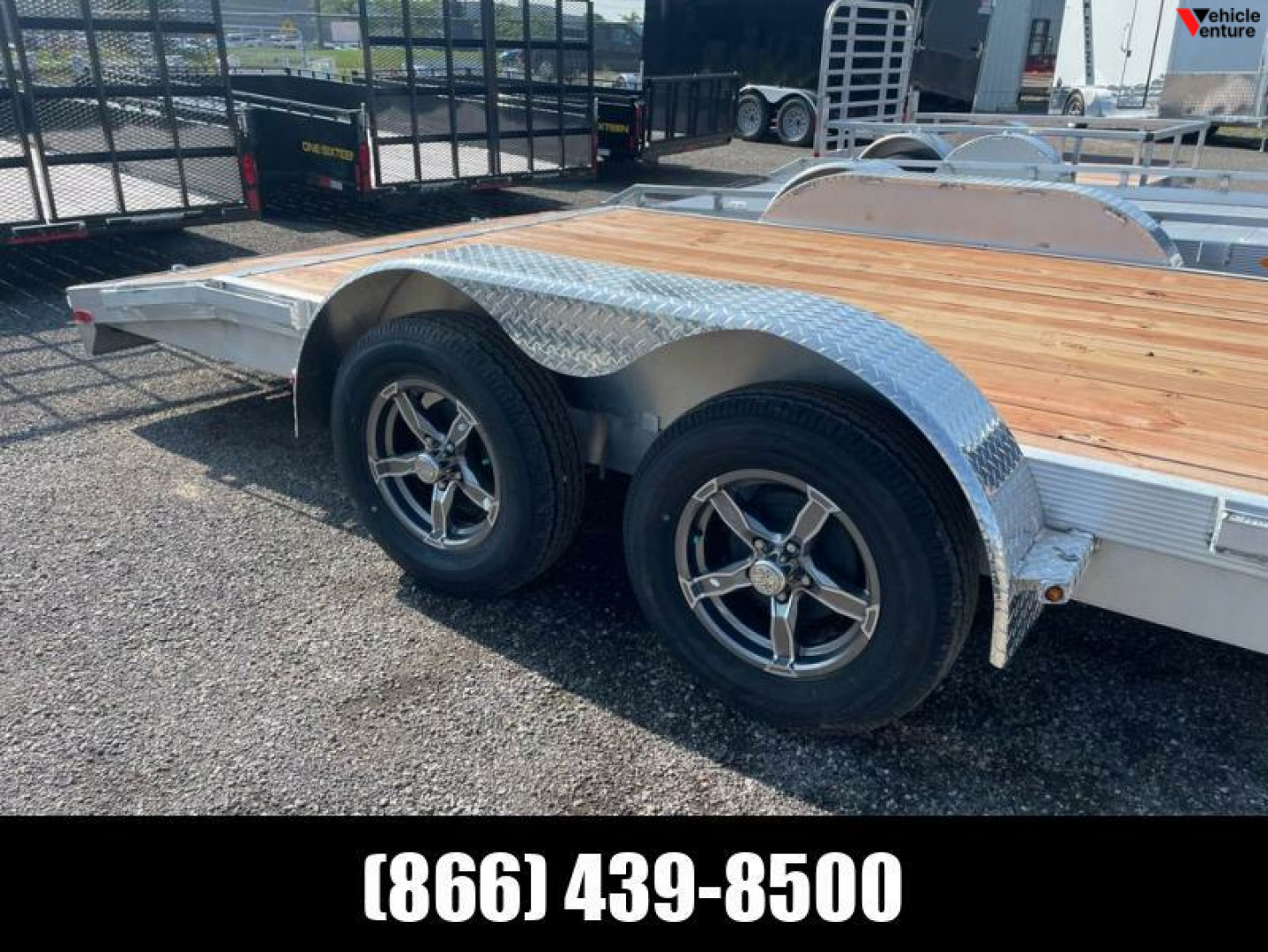 New 2023 7x18 All Aluminum Open Car Hauler
