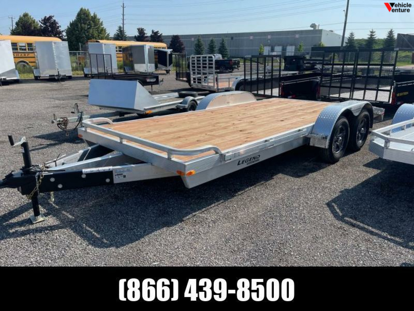 New 2023 7x18 All Aluminum Open Car Hauler