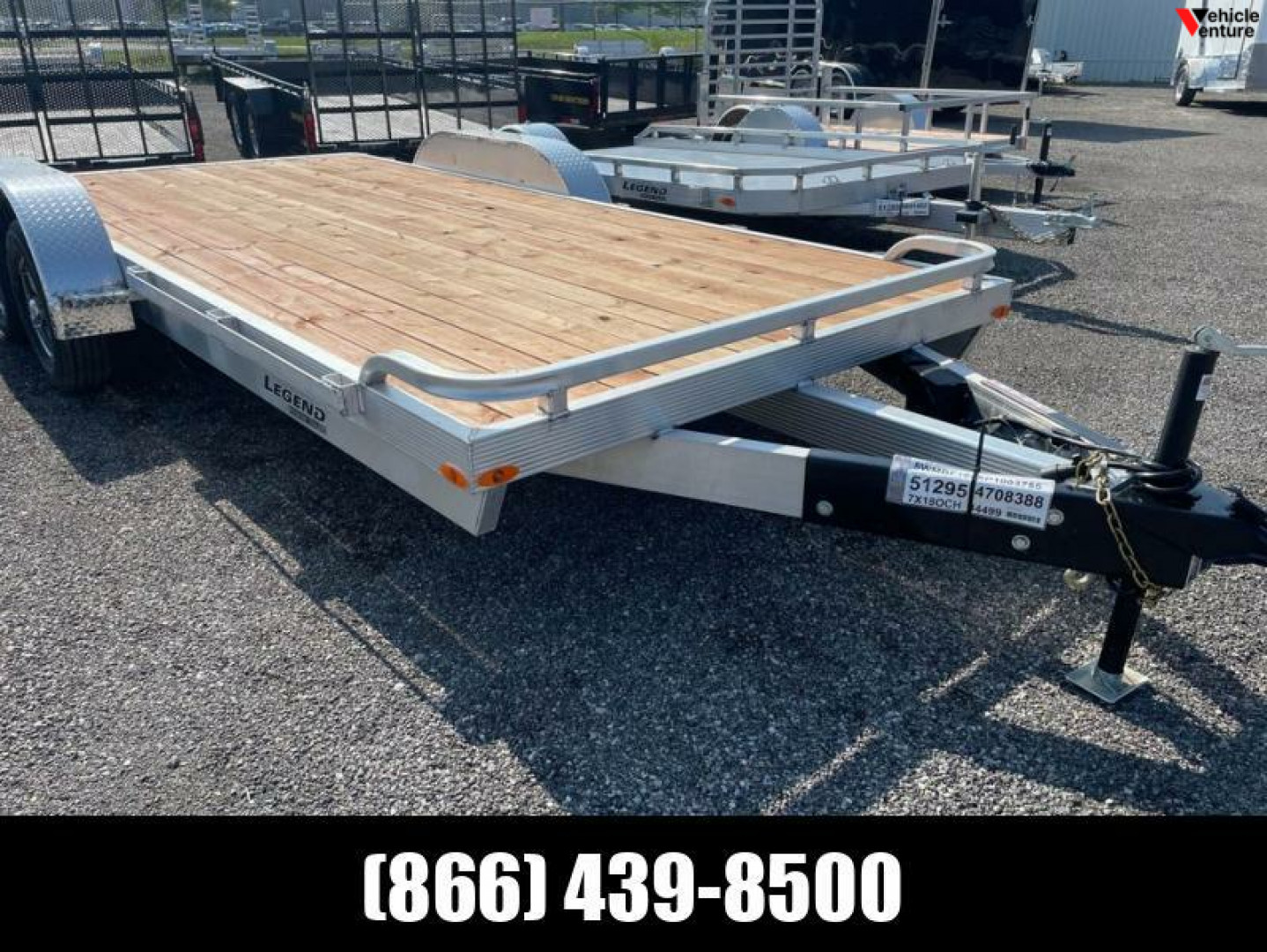 New 2023 7x18 All Aluminum Open Car Hauler