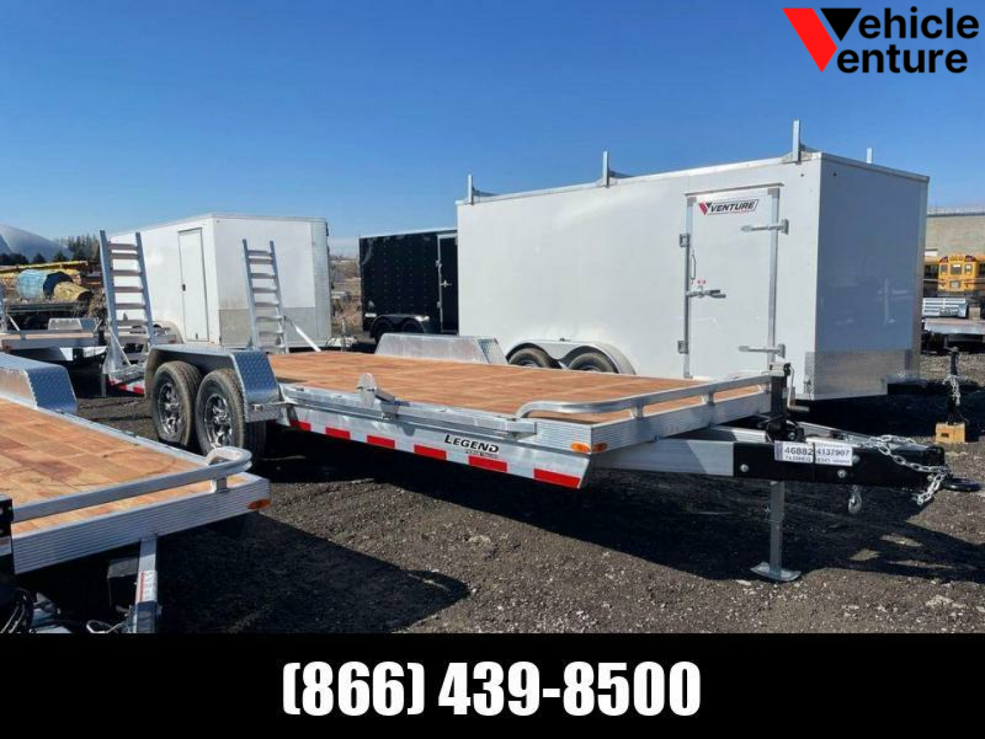 New 2022 7x20 Aluminum Heavy Equipment Hauler by Legend Premium Trailers GVWR: 14000lbs