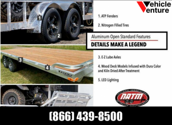 New 2022 7x20 Aluminum Heavy Equipment Hauler by Legend Premium Trailers GVWR: 14000lbs