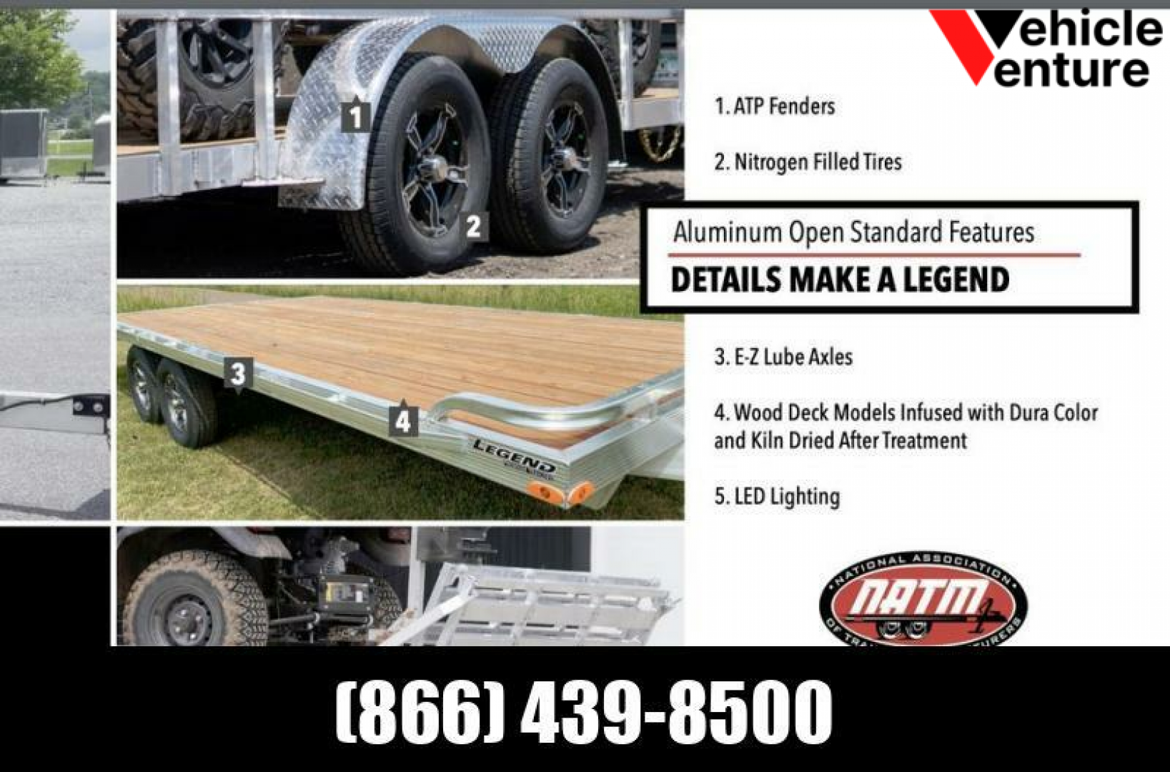 New 2022 7x16 Aluminum Legend Utility Trailer