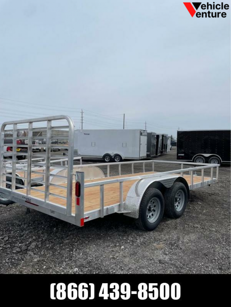 New 2022 7x16 Aluminum Legend Utility Trailer