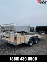 New 2022 7x16 Aluminum Legend Utility Trailer