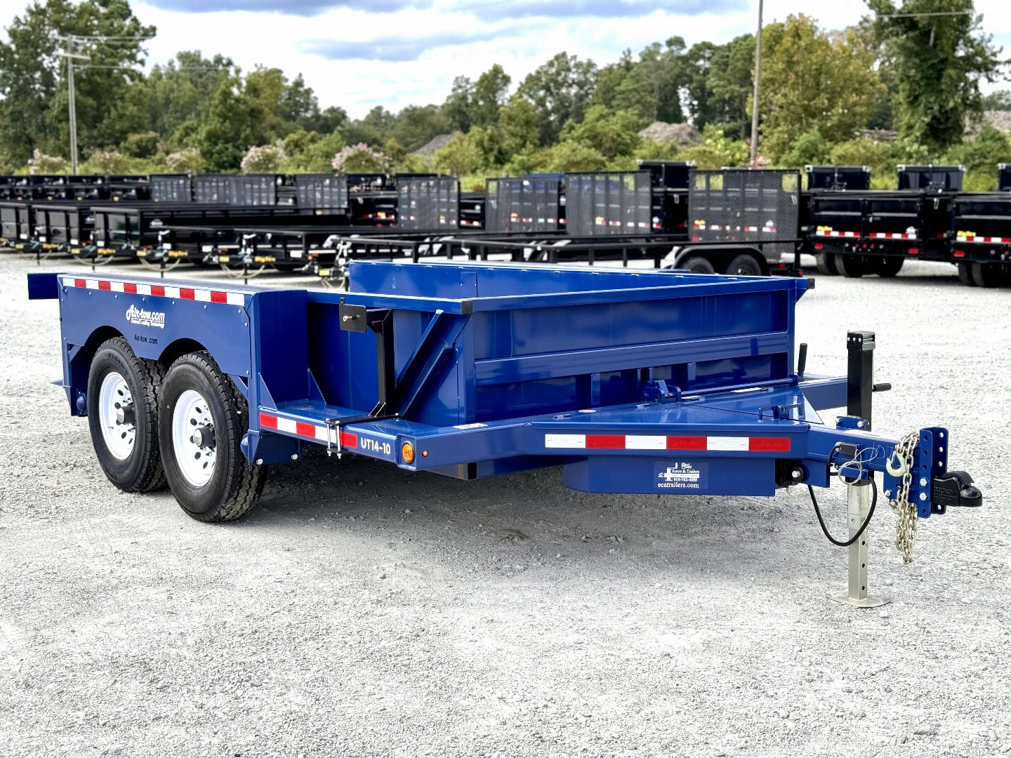 New Air Tow UT14-10 Drop Deck Equipment Trailer with 10K GVWR