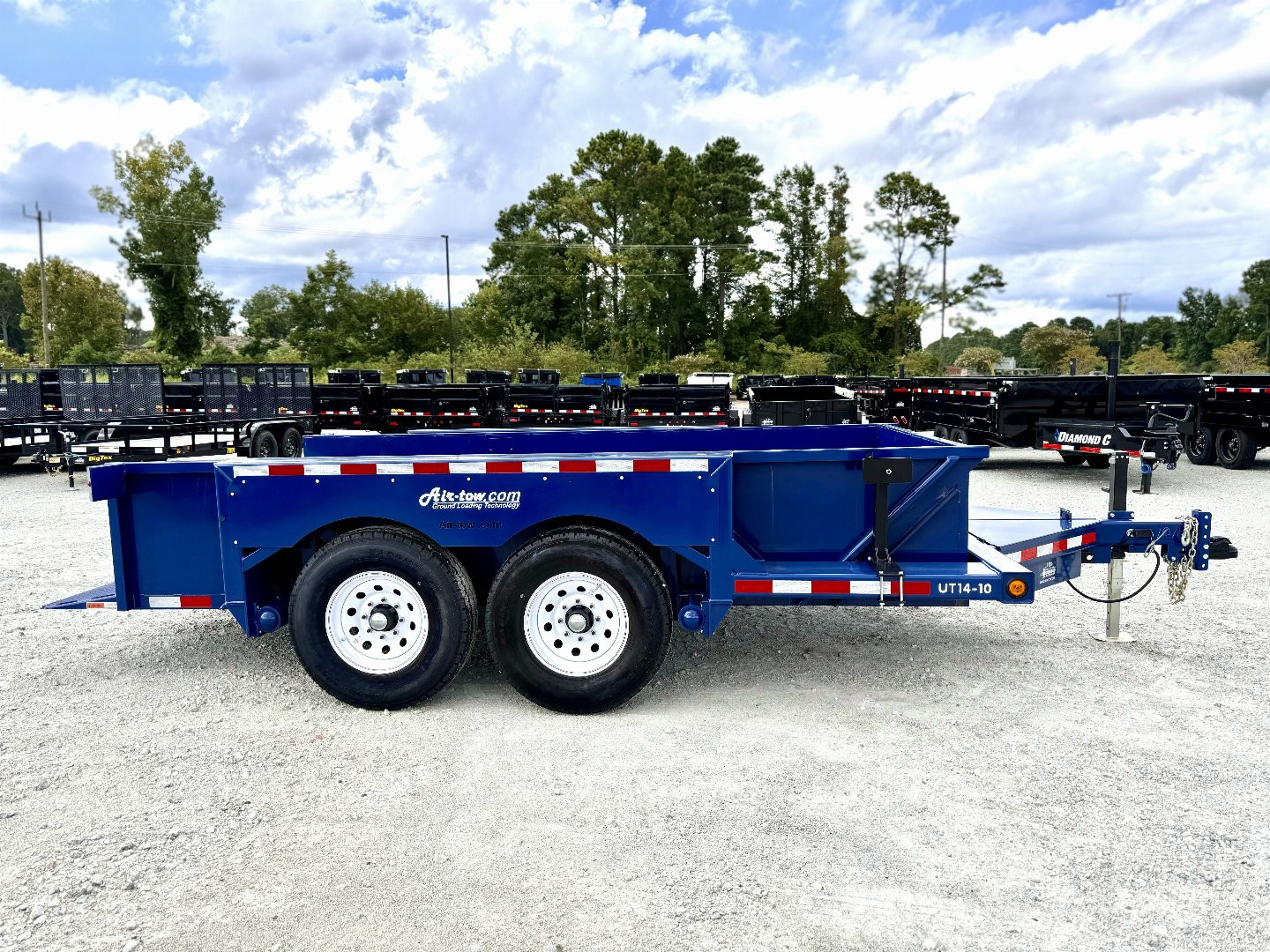 New Air Tow UT14-10 Drop Deck Equipment Trailer with 10K GVWR