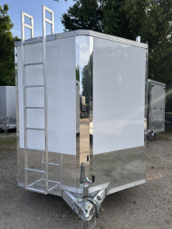 New 2025 STEALTH 7x14 Contractor Enclosed with ladder barn door