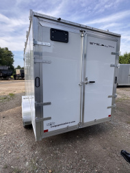 New 2025 STEALTH 7x14 Contractor Enclosed with ladder barn door