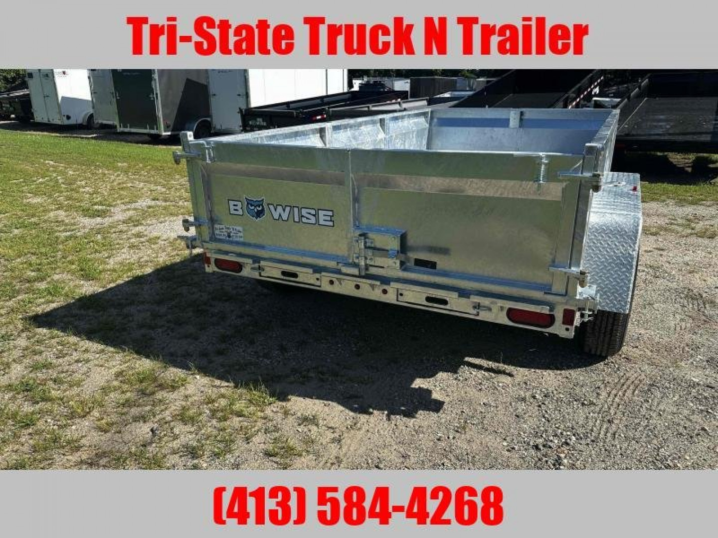 New 2026 BWISE 6x10 Galvanized Dump trailer