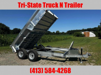 New 2026 BWISE 6x10 Galvanized Dump trailer