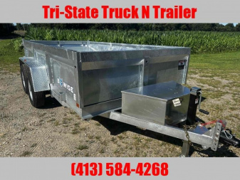 New 2026 BWISE 6x10 Galvanized Dump trailer