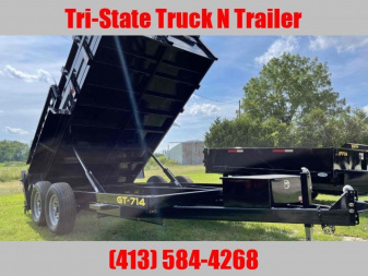 New 2025 Griffin GT 7x14 14K GVW Dump Trailer with ramps