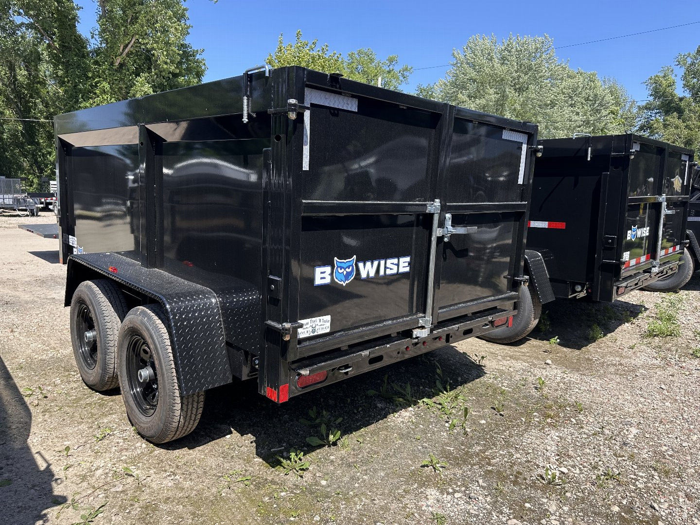 New 2026 BWISE 7x12 Dump trailer Highside ramps/barn doors