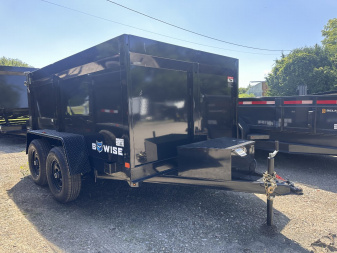New 2026 BWISE 7x12 Dump trailer Highside ramps/barn doors