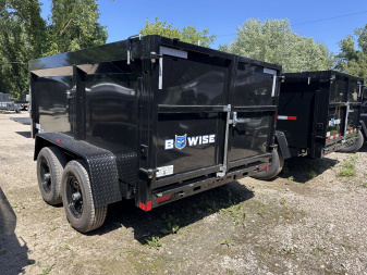 New 2026 BWISE 7x12 Dump trailer Highside ramps/barn doors