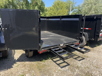 New 2026 BWISE 7x12 Dump trailer Highside ramps/barn doors