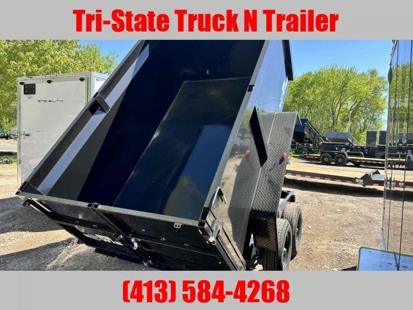New 2026 BWISE 6x10 dump trailer 44" High sides Dump Trailer