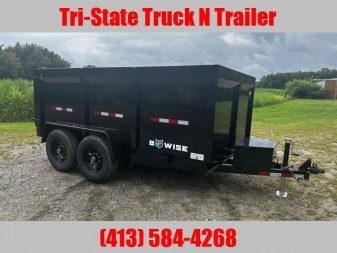 New 2026 BWISE 7x12 Dump trailer 44  sides ramps/barn doors