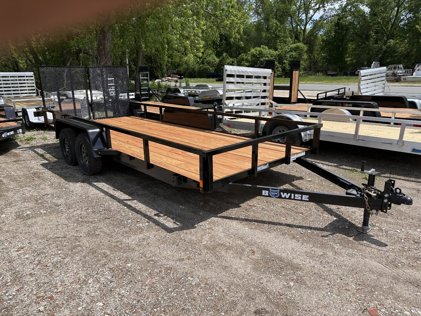 New 2025 BWISE UT7 7x16 7K Tandem Axle Utility Trailer