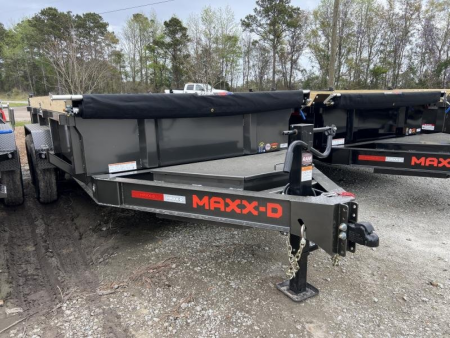 New PRICE SAVER! MAXXD 77 x14' Low Profile Dump Trailer with 18  side & 6  board brackets