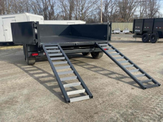 New 2025 Belmont 6x10 Dump trailer ramps. barn doors