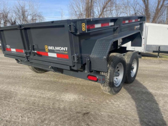 New 2025 Belmont 6x10 Dump trailer ramps. barn doors