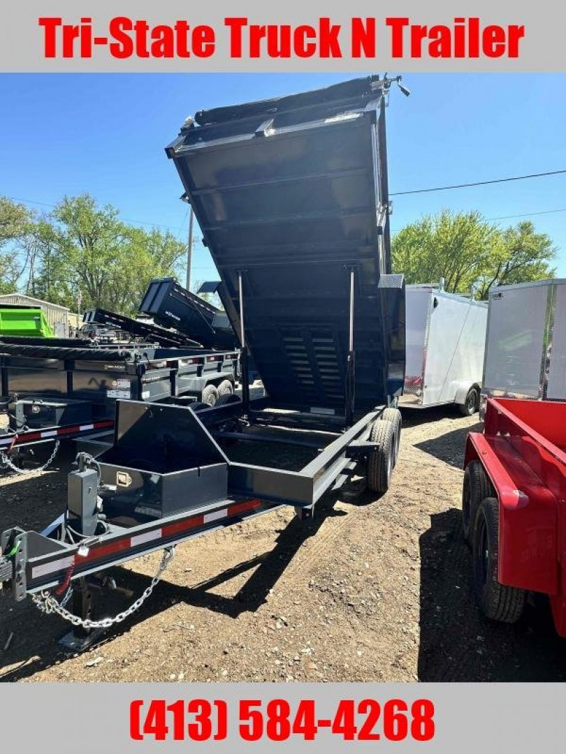 New 2025 Belmont 7x14 15400 GVW Dump trailer ramps, barn doors tarp
