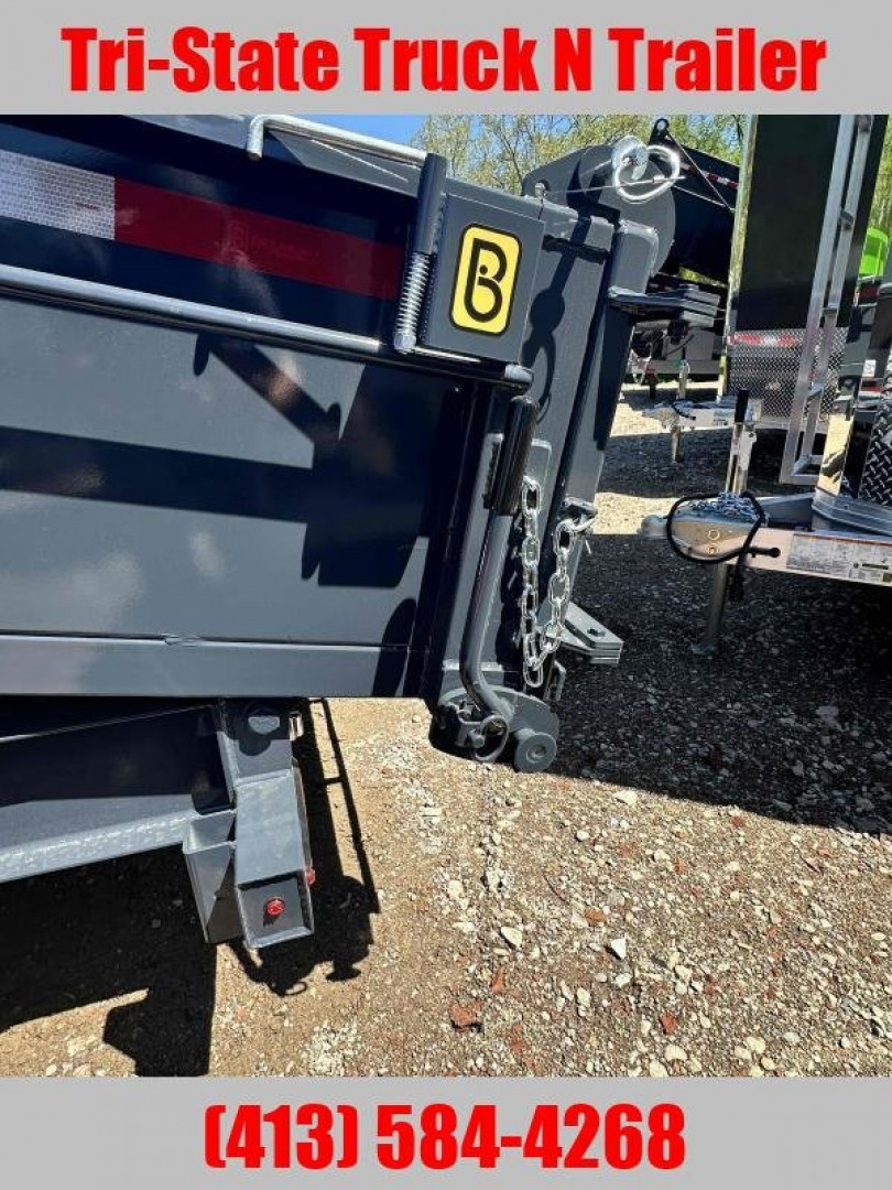 New 2025 Belmont 7x14 15400 GVW Dump trailer ramps, barn doors tarp