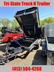 New 2025 BELMONT 81x12 Dump trailer barn doors, ramps tarp kit