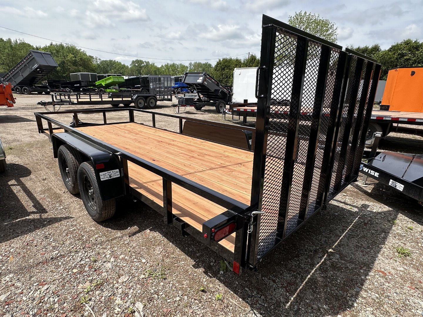 New 2025 BWISE UT7 82x18 7K Tandem Axle Utility Trailer