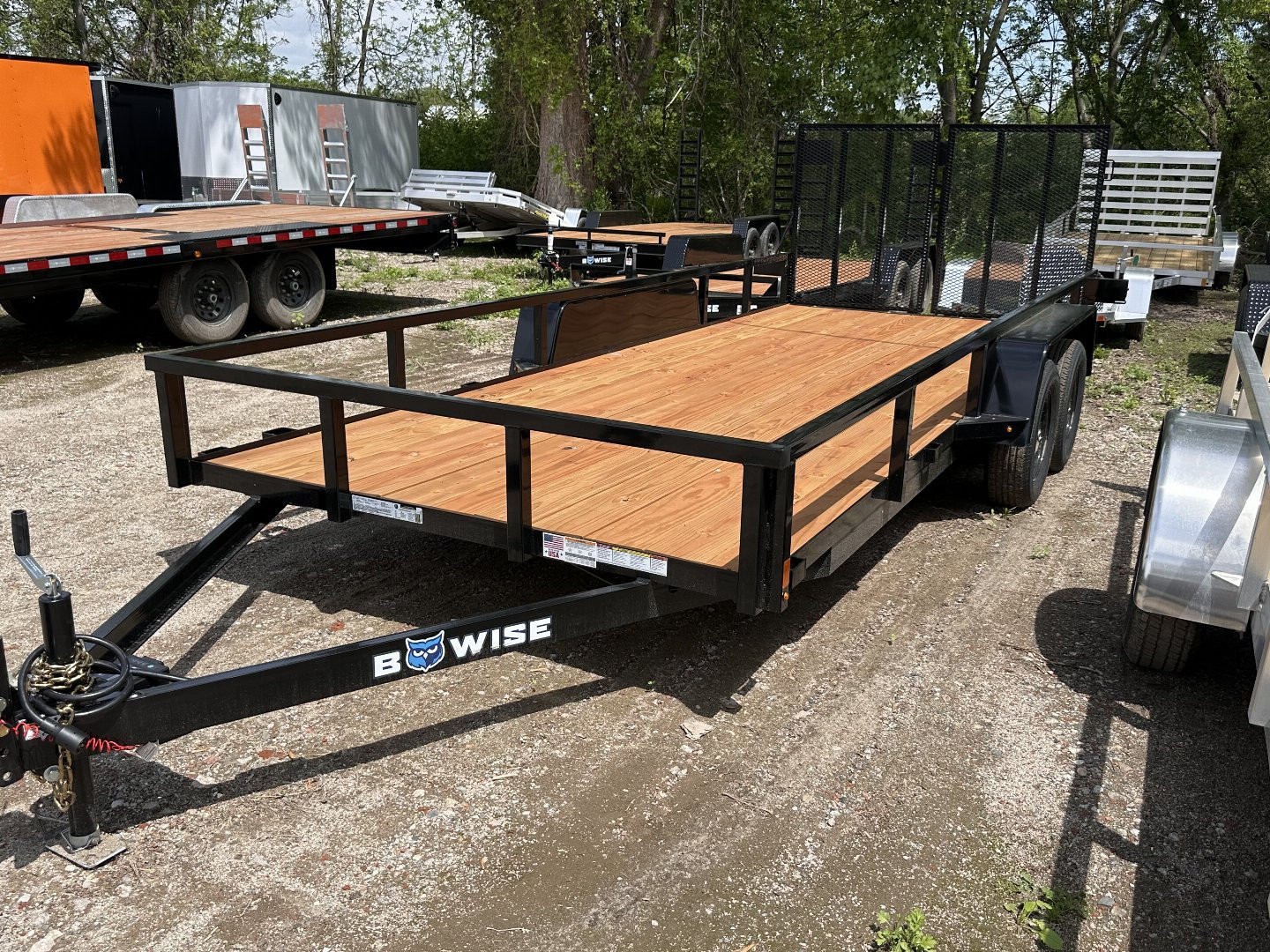 New 2025 BWISE UT7 82x18 7K Tandem Axle Utility Trailer