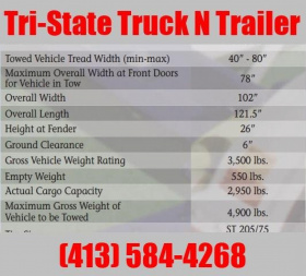 New 2025 Master Tow Model Car Dolly Electric Brakes