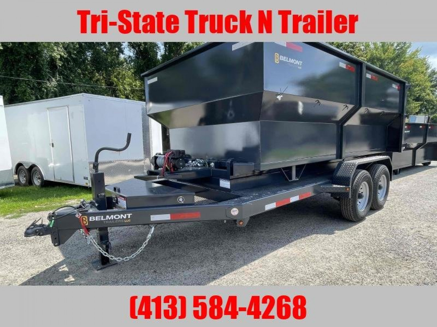 New 2025 Belmont RODT12-14 Roll off Trailer with 1x 14yrd Cans