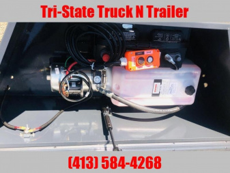New 2025 Belmont 5x8 5K GVW Dump Trailer Barn doors