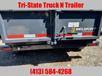 New 2025 Belmont 5x8 5K GVW Dump Trailer Barn doors