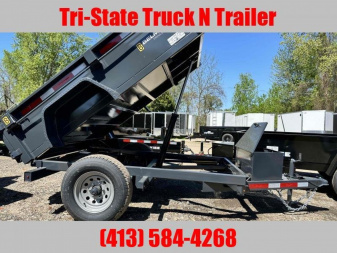 New 2025 Belmont 5x8 5K GVW Dump Trailer Barn doors