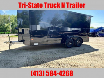 New 2025 Durabull 7x16 Aluminum enclosed trailer Blackout 84"