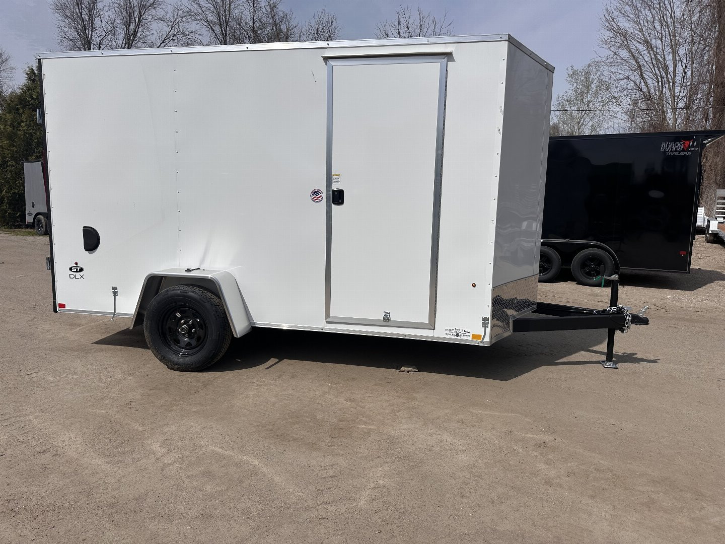 New 2025 Look 6X12 Enclosed Trailer Barn doors