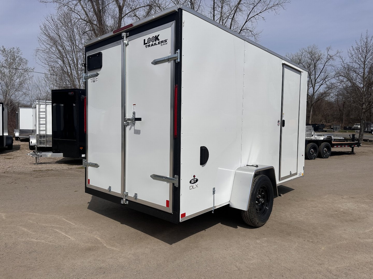 New 2025 Look 6X12 Enclosed Trailer Barn doors