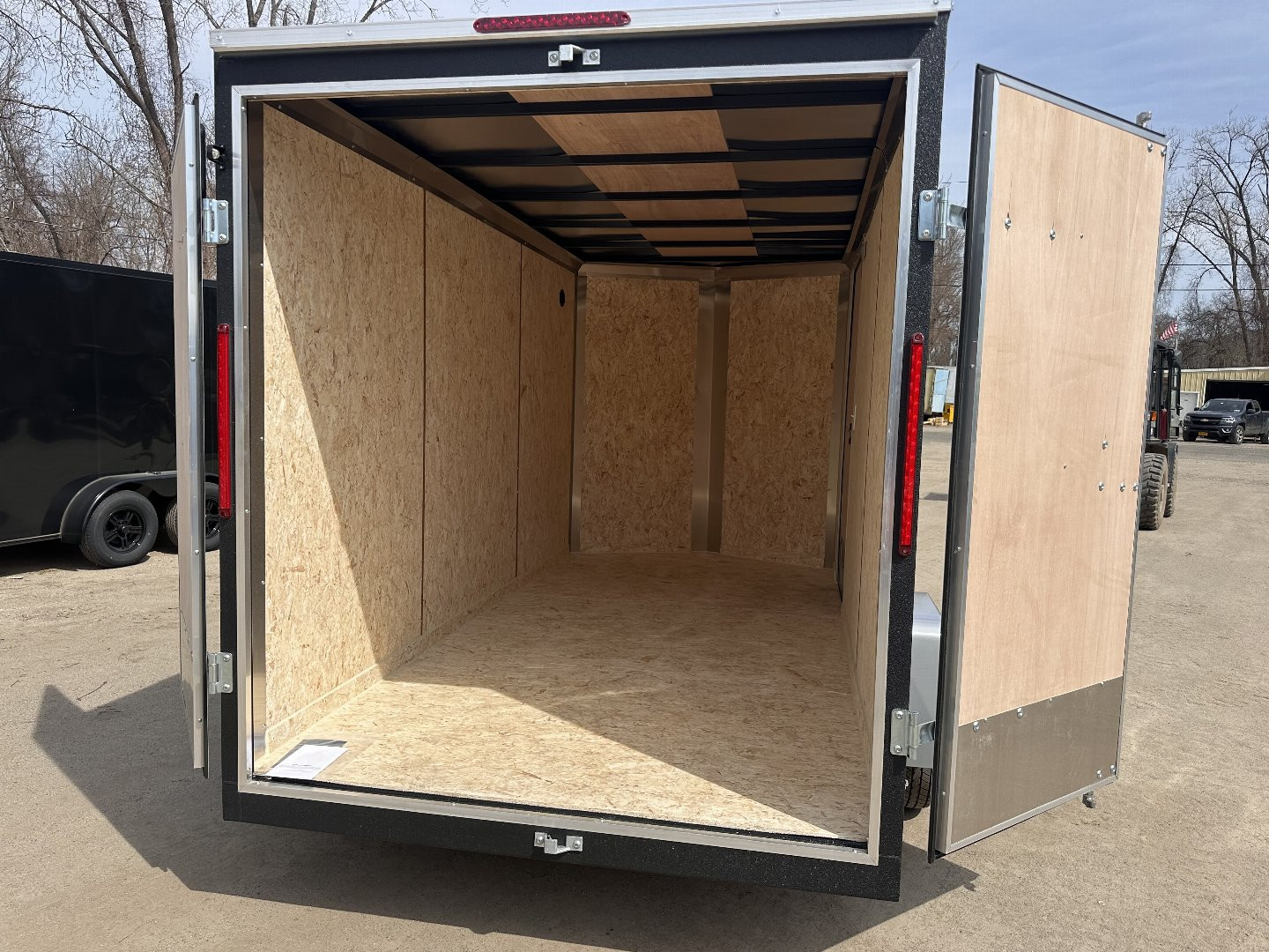 New 2025 Look 6X12 Enclosed Trailer Barn doors