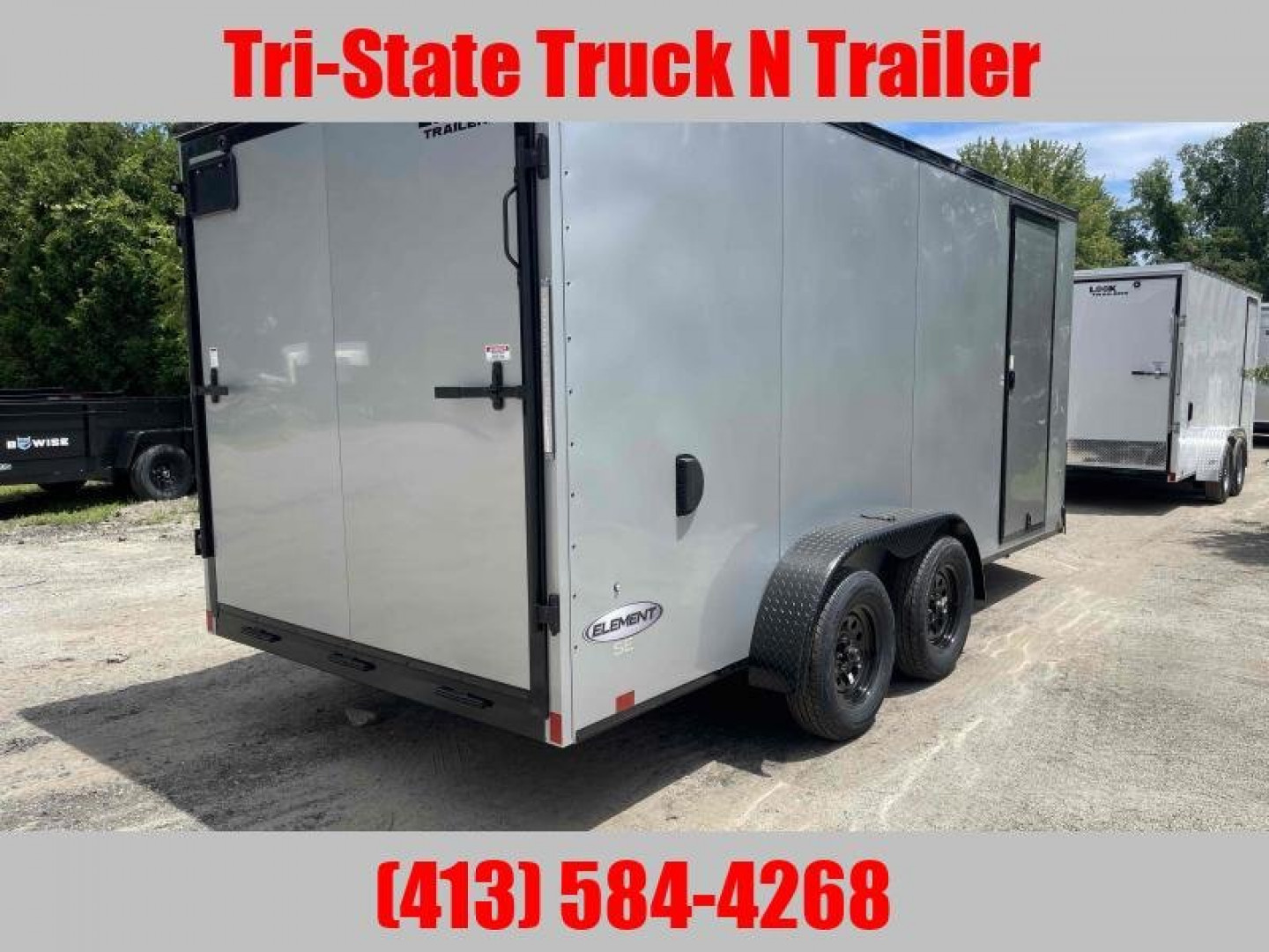 New 2025 LOOK 7x16 Enclosed Black out 84" Interior