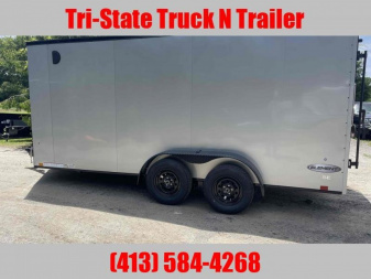 New 2025 LOOK 7x16 Enclosed Black out 84  Interior
