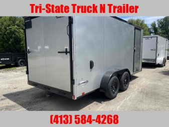 New 2025 LOOK 7x16 Enclosed Black out 84" Interior