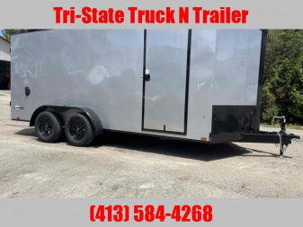 New 2025 LOOK 7x16 Enclosed Black out 84" Interior