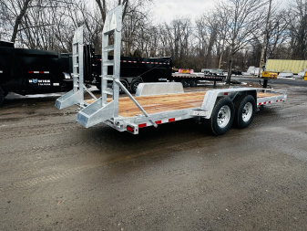 New 2025 BWISE 20' 14k GVW Equipment Trailer Galvanized