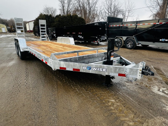 New 2025 BWISE 20' 14k GVW Equipment Trailer Galvanized