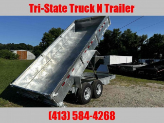 New 2025 Bwise 7x14 14k GVW Dump trailer Galvanized