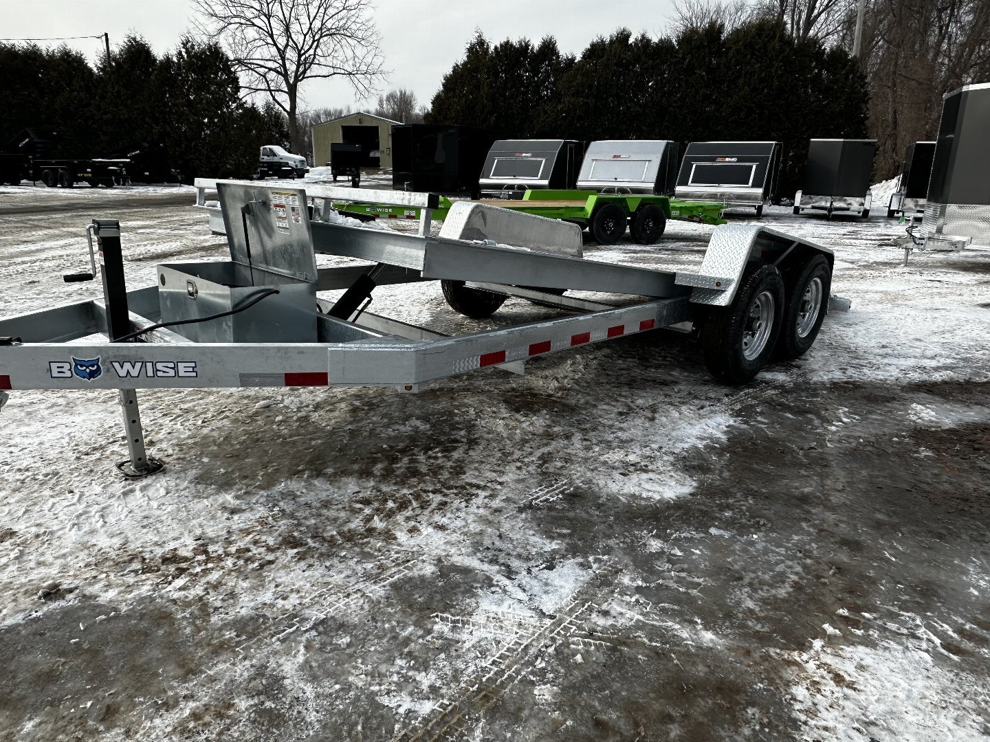 New 2025 BWISE 14K Tilt Trailer Galvanized